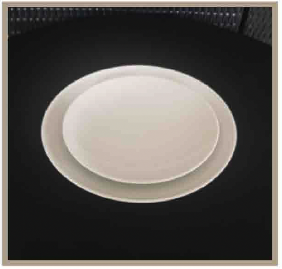 Assiettes creuses en porcelaine blanche de la gamme coupe