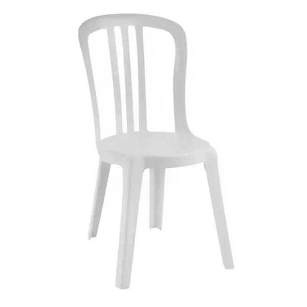 Chaise en plastique Miami Garden blanche