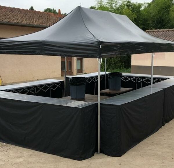 comptoir bar disponible à la location chez réceptif en auvergne rhone alpes