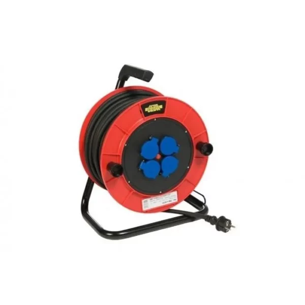 Enrouleur de câble électrique de 50 mètres de long disponible à la location en auvergne rhone alpes