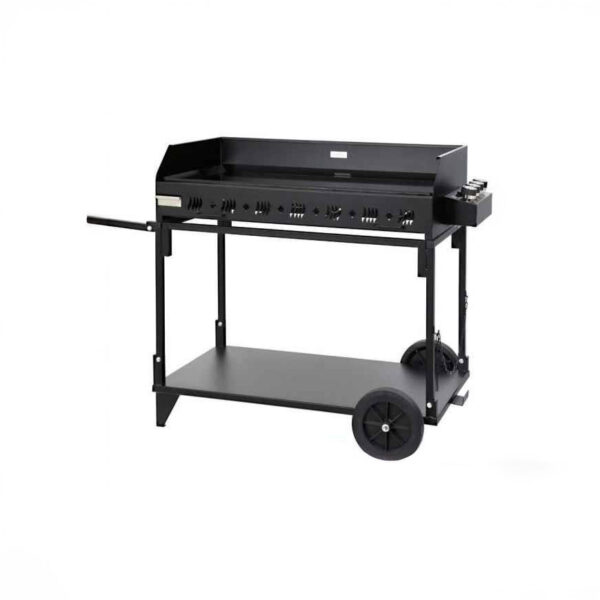 Plancha à gaz sur roulettes disponible à la location en région auvergne rhone alpes en france