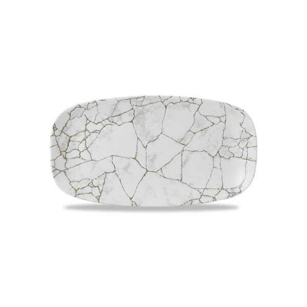 Assiette avec des motifs de marbre gris disponible à la location proche de Lyon